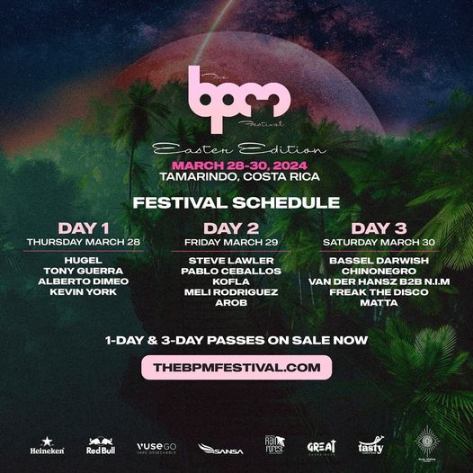 BPM Festival in Guanacaste 4 días de Electrónica y House en Enero 2025