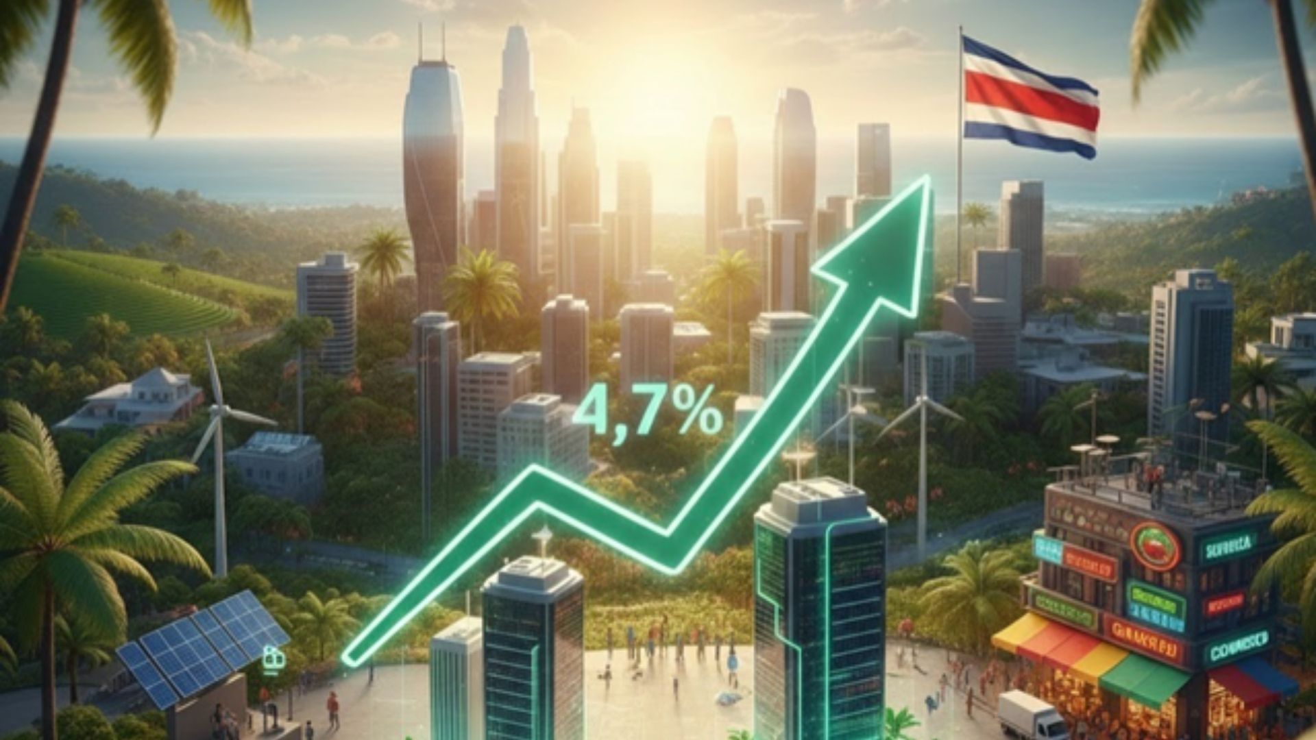 Economía de Costa Rica mantiene un crecimiento del 4,7%